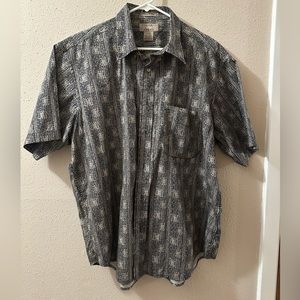 VINTAGE 90s Snakeskin Short Sleeve Men’s Shirt